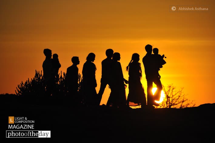 Photo of the Day | February 19 | Sun at their feet! by Abhishek Asthana