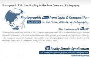New, Photographic RSS for Photography Enthusiastics