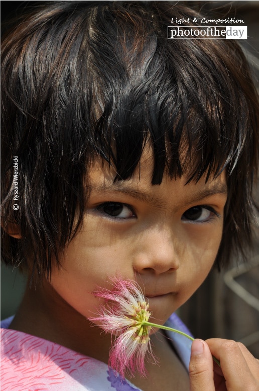 Her Eyes and the Flower, by Ryszard Wierzbicki