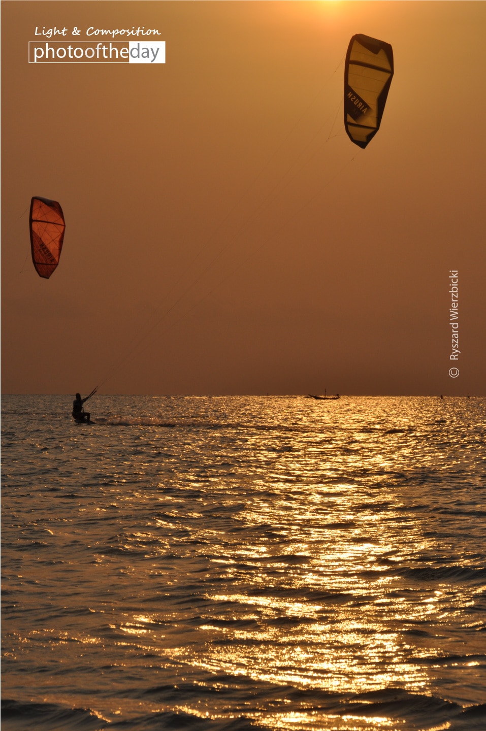Two Kites and the Horizon, by Ryszard Wierzbicki