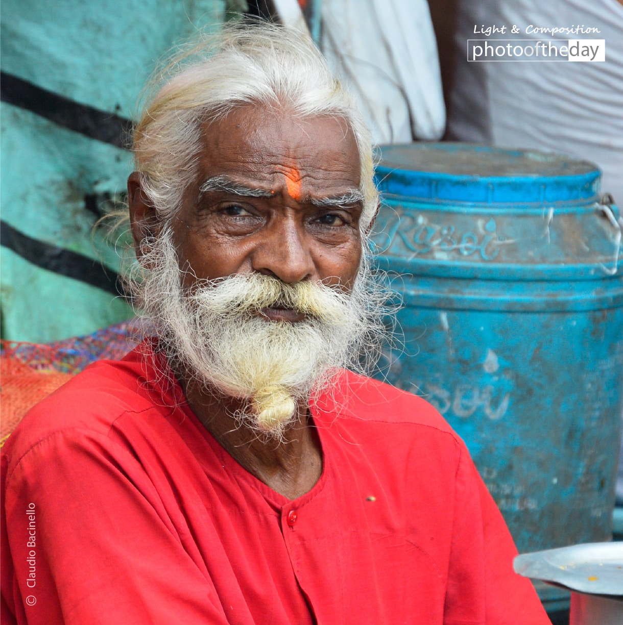 A Market Vendor in Kolkata, by Claudio Bacinello