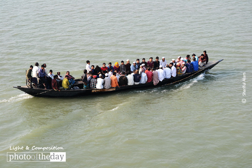 A Journey by Boat, by Shariful Alam
