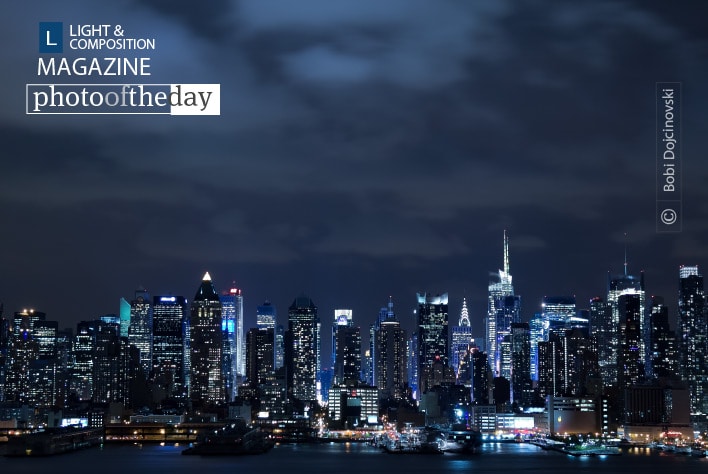 New York City by Night, by Bobi Dojcinovski