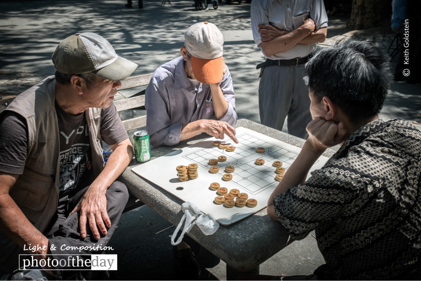 Men Playing Chinese Chess, by Keith Goldstein