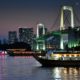 Photo of the Month | 2010 | October The Tokyo Bay & the Traditional House Boats, by Michiko Matsumoto - Night Photography, Award-Winning Photography, Tokyo Bay Photography, Photojournalism,  Art Photography