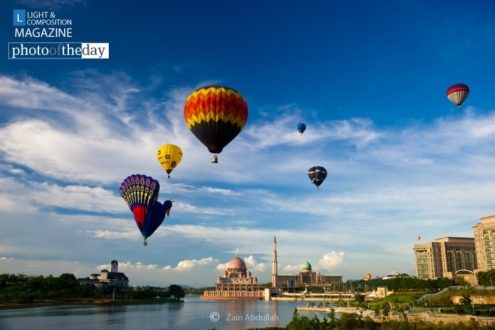 Hot Air Balloons Flying over Putrajaya, by Zain Abdullah - Hot Air Balloon Photography, Travel Photography, Award Winning Photography, Photo of the Day, Photography Awards