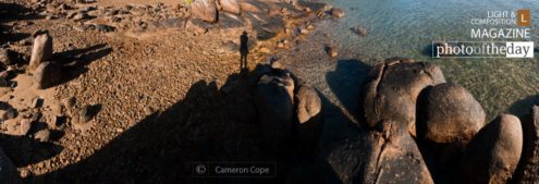 Self Portrait at Pancake Creek, by Cameron Cope - Conceptual Photography, Landscape Photography, Self Portrait Photography, Photo of the Day, Photography Awards