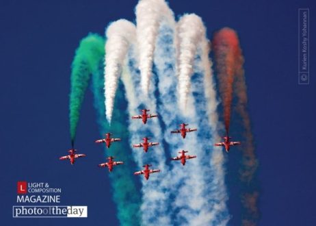 Surya Kirans, by Kurien Koshy Yohannan - Photojournalism, Color Photography, Award-Winning Photography,  Aerobatic Photography, Kurien Koshy Yohannan