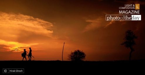 Going Back Home, by Hirak Ghosh - Photojournalism, Photography, Sunset Photography, Award Winning Photography, Hirak Ghosh