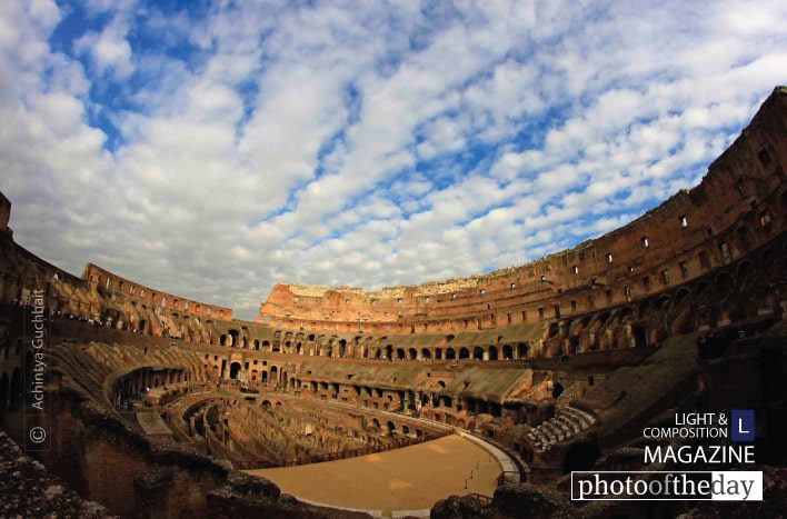 Interior of the Grand Colosseum, by Achintya Guchhait Interior of the Grand Colosseum, by Achintya Guchhait - Architectural Photography, Colosseum Photography, Photo of the Day, Rome Photography, Achintya Guchhait