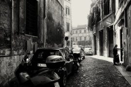 Via Margana, Roma, by Sébastien Beun - Street Photography, Black and White Photography, Photo of the Day, Photography Awards, Rome