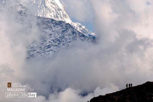 Spring Storm on Thamserku, by Sujoy Das - Adventure Photography, Photo of the Day, Himalayan Photography, Landscape Photography, Photography Awards