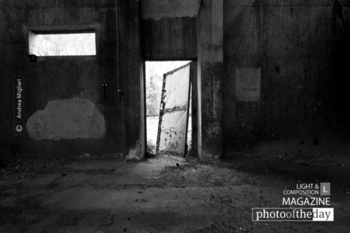 The Exit Strategy, by Andrea Migliari - Photojournalism, Black and White Photography, Urban Exploration, Photography Awards, Light Composition