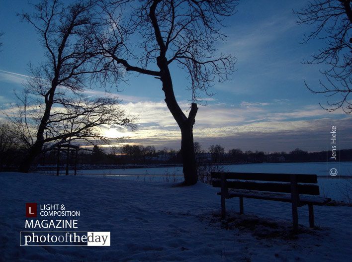 Park Bench in Winter, by Jens Hieke Park Bench in Winter, by Jens Hieke - Nature Photography, Winter Photography, Photo of the Day, Photography Awards, Art Photography