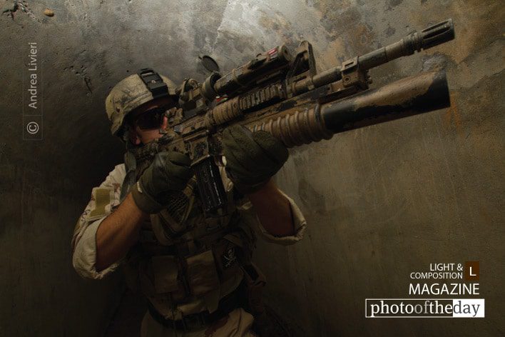 Softair Soldier, by Andrea Livieri Softair Soldier, by Andrea Livieri - Photojournalism, Photography, Portrait Photography, Award Winning Photography, Light & Composition