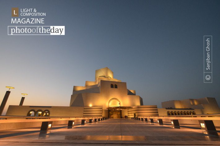 Museum in the Twilight, by Sanjiban Ghosh Museum in the Twilight, by Sanjiban Ghosh - Architectural Photography, Photography Awards, Photo of the Day, Night Photography, Light & Composition University