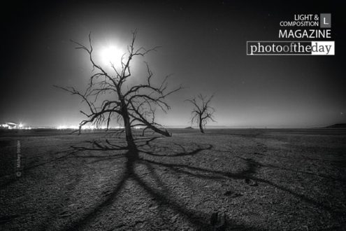 Red Hill Three and the Supermoon, by Mickey Strider - Night Photography, Supermoon Photography, Long Exposure Photography,  Photo of the Day, Award Winning Photography