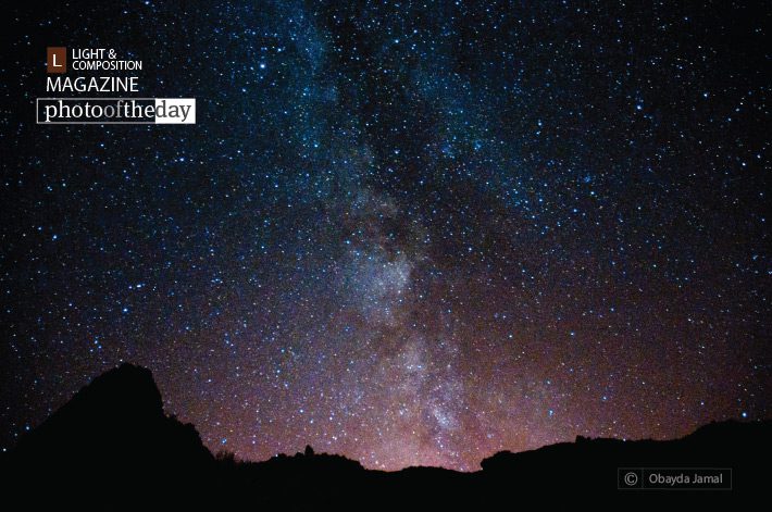 A Night with Stars, by Obayda Jamal A Night with Stars, by Obayda Jamal - Night Photography, Astrophotography, Photo of the Day, Photography Awards, Light & Composition University