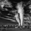 Geothermal Plant, by Mickey Strider - Geothermal Plant, Black and White Photography, Photo of the Day, Landscape Photography, Art Photography