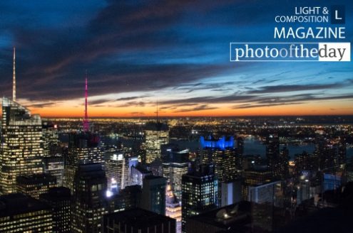 From the Top of the Rock, by Rodrigo Luft - Night Photography, Photography Awards, NYC Photography, Cityscape Photography, Photo of the Day