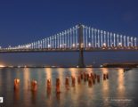 Illuminated Bay Bridge, by Achintya Guchhait - Night Photography, Award Winning Photography, Long Exposure Photography, Photography Awards, Bay Bridge