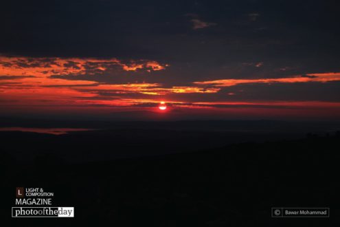 Sunset over the Musel Dam, by Bawar Mohammad - Photojournalism, Sunset Photography, Photography Awards, Photo of the Day, Art Photography