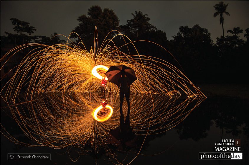 Fire Forecast, by Prasanth Chandran - Artistic Photography, Long Exposure Photography, Steel Wool Photography, Photography Awards, Light & Composition University