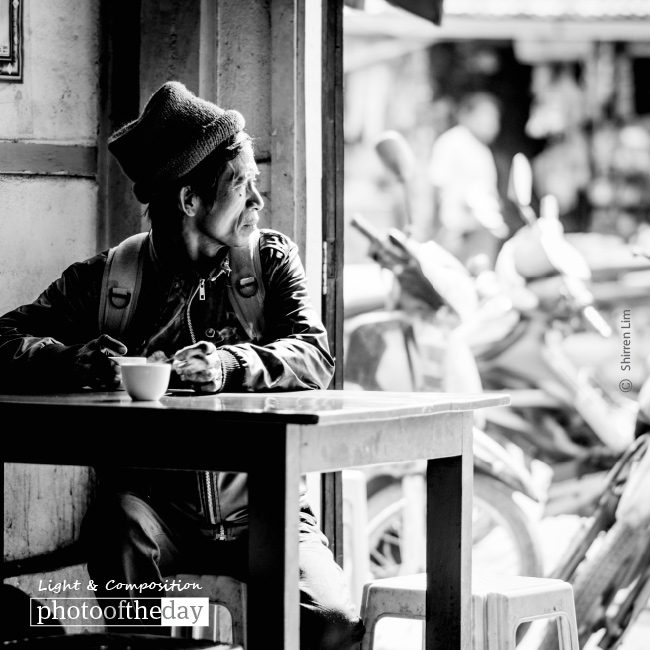 Musings from a Burmese Tea House, by Shirren Lim Musings from a Burmese Tea House, by Shirren Lim - Photojournalism, Black and White Photography, Portrait Photography, Photography Awards, Online Photography Courses