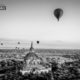 Balloons over Bagan, by Shirren Lim - Bagan Photography, Black and White Photography, Photojournalism, Photography Awards, Art Photography
