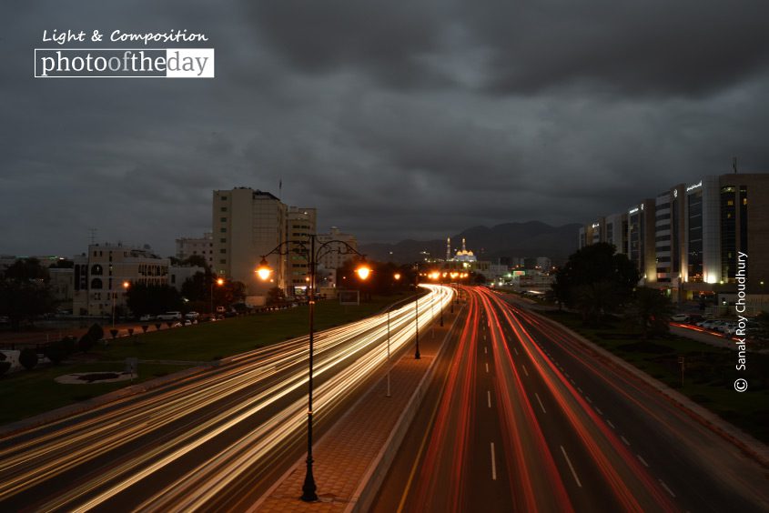 The Grand Mosque, by Sanak Roy Choudhury - Architectural Photography, Photo of the Day, Mosque Photography, Blue Hour Photography, Photography Awards