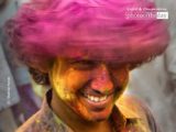 While Celebrating Holi, by Shahnaz Parvin - Photojournalism, Color Photography, Documentary Photography, Photography Awards, Holi Festival