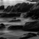 Wet Rocks, by Rodrigo Luft - Black and White Photography, Photo of the Day, Photography Awards, Long Exposure Photography, Landscape Photography