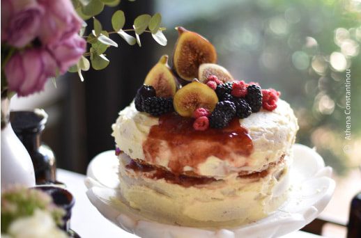 Victoria Sponge Cake, by Athena Constantinou - Food Photography, Photography Awards, Food Styling, Photo of the Day,  Athena Constantinou