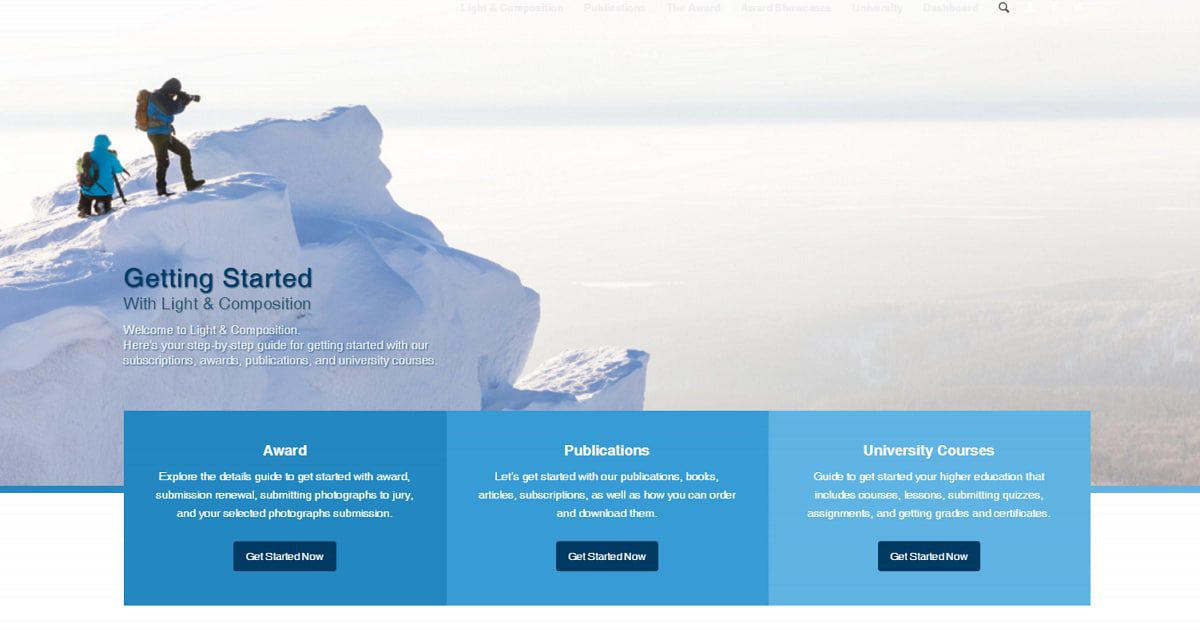 Getting Started Getting Started - Photography Courses, Online Photography Courses, Photography Education, Photography Awards, Diploma in Photography