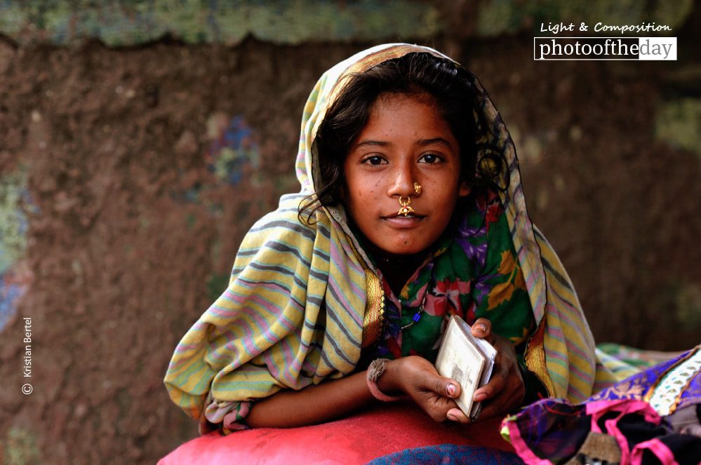 Photo of the Month | 80th Month A Gypsy Girl in Dharavi, by Kristian Bertel - Photojournalism, Documentary Photography, Portrait Photography, India, Dharavi