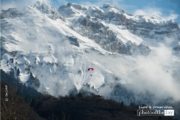 Paraglider at La Tournette, by Ola Cedell - Adventure Photography, Landscape Photography, Photo of the Day,  La Tournette, Ola Cedell