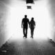 Walking through the Tunnel, by Jabbar Jamil - Street Photography, Artistic Photography, Photo of the Day, Black and White Photography, Photojournalism