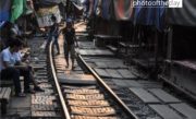 Maeklong Railway Track, by Ryszard Wierzbicki - Photojournalism, Travel Photography, Maeklong Railway Market, Ryszard Wierzbicki, Light & Composition