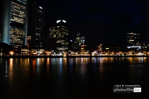 Boat Quay, by Siew Bee Lim - Night Photography, Award Winning Photography, Photography Awards, Photo of the Day,  Light & Composition University