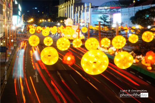 Near China Town Point by Siew Bee Lim - Night Photography, Photography Award, Photo of the Day, Slow Shutter Speed, Motion Blur