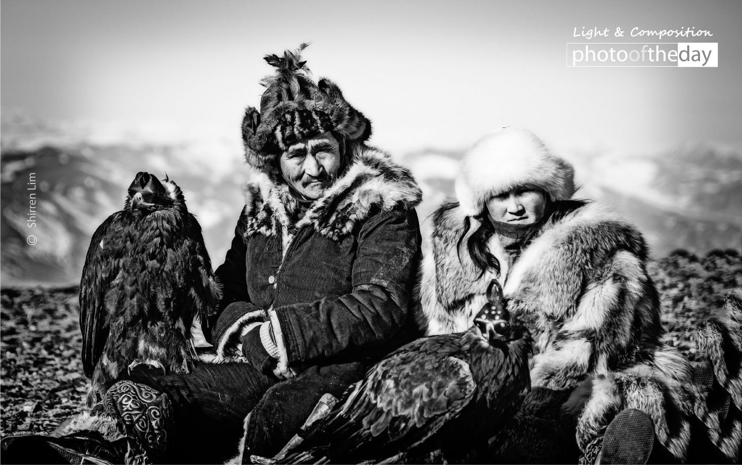 Eagle Hunters by Shirren Lim - Photojournalism, Portrait Photography, Eagle Hunters, Photography Awards, Photo of the Day