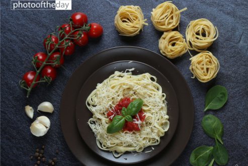 Italian Pasta with Ingredients by Mihails Pavlenko - Food Photography, Photography Awards, Photo of the Day, Art Photography, Online Photography Courses