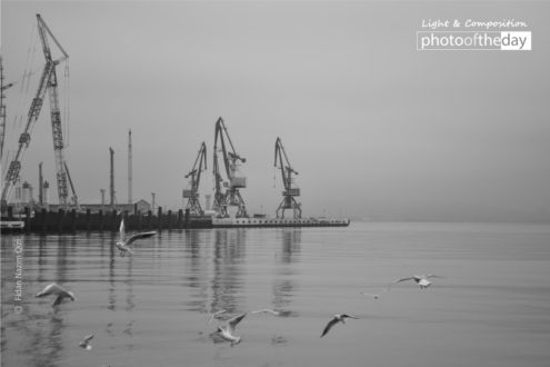 Baku City in Monochrome by Fidan Nazim Qizi - Monochrome Photography, Baku Photography, Art Photography, Photo of the Day, Award Winning Photography