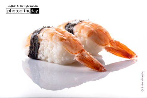 Ebi Nigiri by Barbara Martello - Food Photography, Award Winning Photography, Photo of the Day, Ebi Nigiri,  Photography Awards