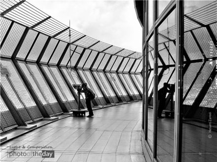 Milad Tower by Hesam Zareei - Photojournalism, Award-Winning Photography, Black and White Photography, Photo of the Day, Light & Composition University