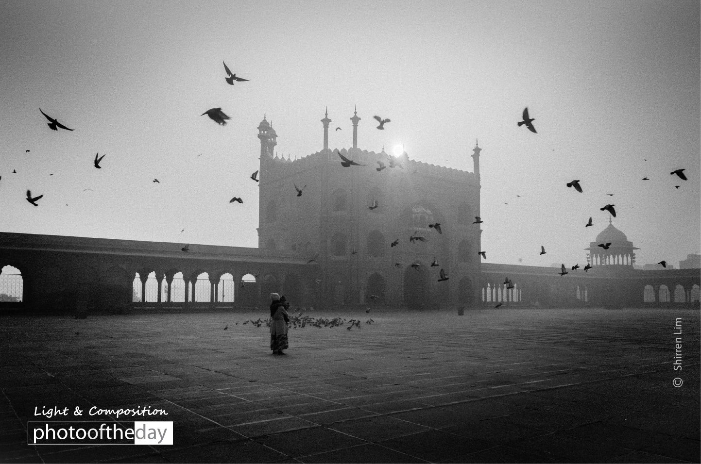 Jama Masjid by Shirren Lim Jama Masjid by Shirren Lim - Photojournalism, Photography Awards, Black and White Photography, India, Jama Masjid
