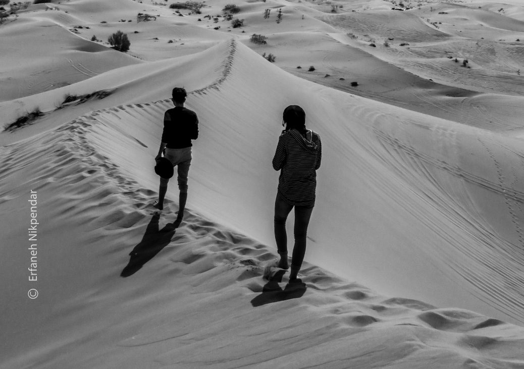 Dasht-e Kavir by Erfaneh Nikpendar Dasht-e Kavir by Erfaneh Nikpendar - Photojournalism, Adventure Photography, Award-Winning Photography, Photo of the Day, Monochrome Photography