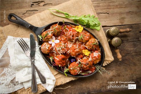Albondigas a la Napolitana by Pedro Pio - Food Photography, Photography Awards, Photo of the Day, Pedro Pio, Albondigas a la Napolitana