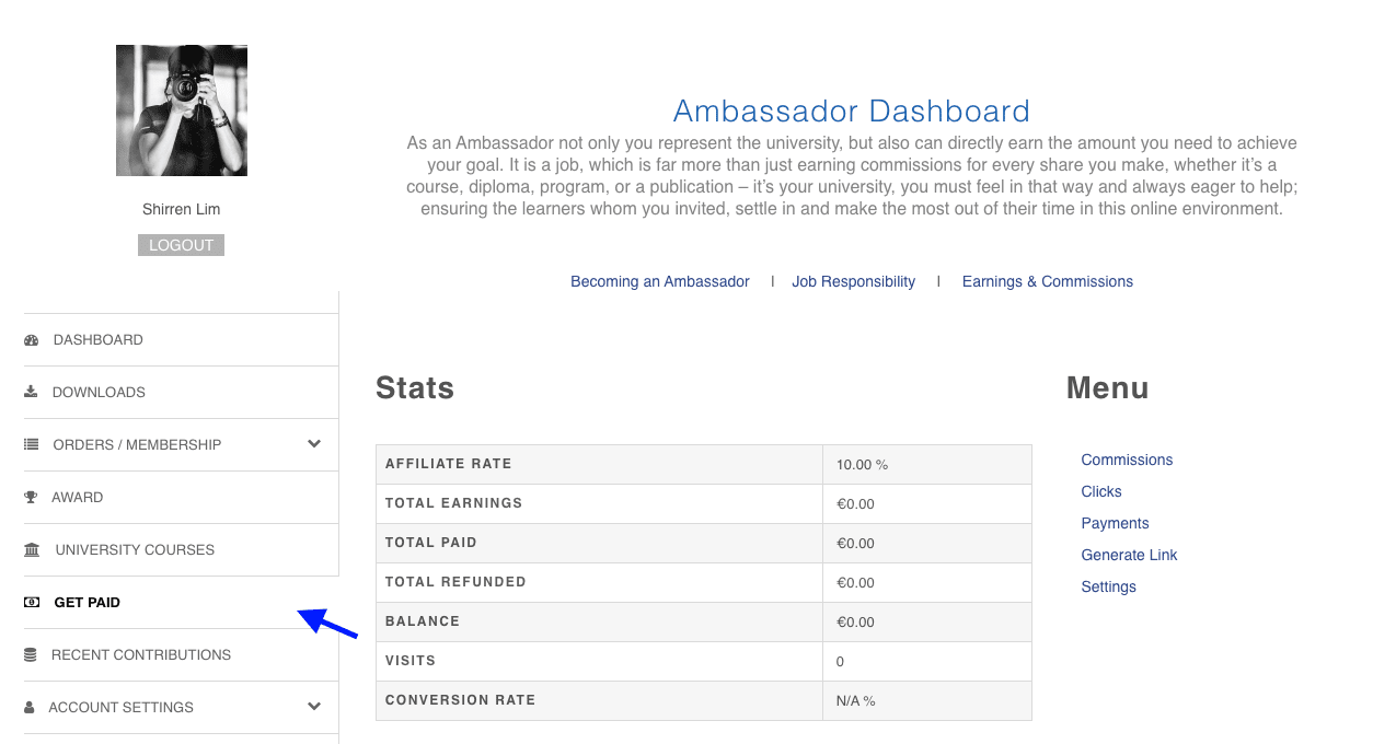 Ambassador Get Paid