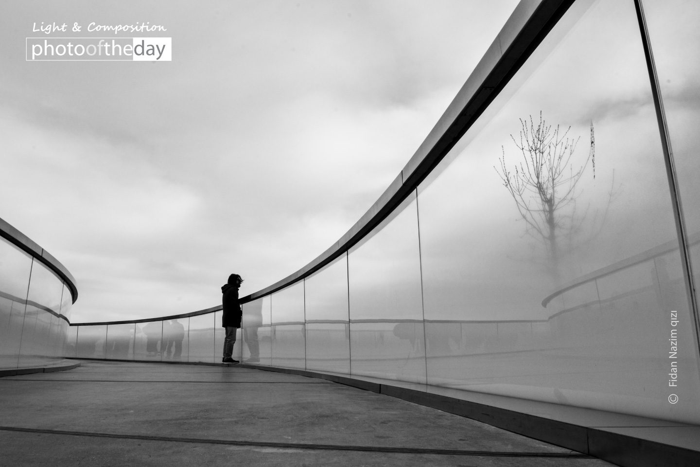 Standing on a Bridge by Fidan Nazim Qizi Standing on a Bridge by Fidan Nazim Qizi - Photography Awards, Photo of the Day, Black and White Photography, Art Photography, Photography Education